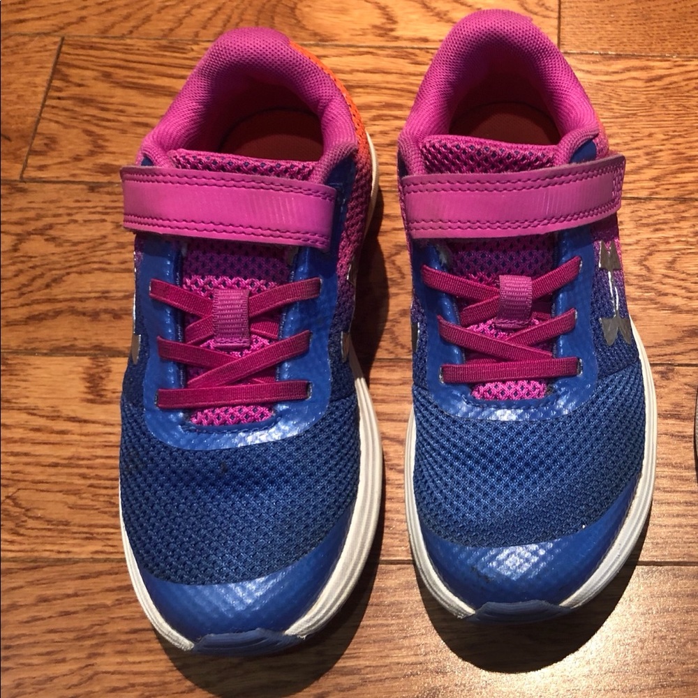 Little girl Under Armour shoes